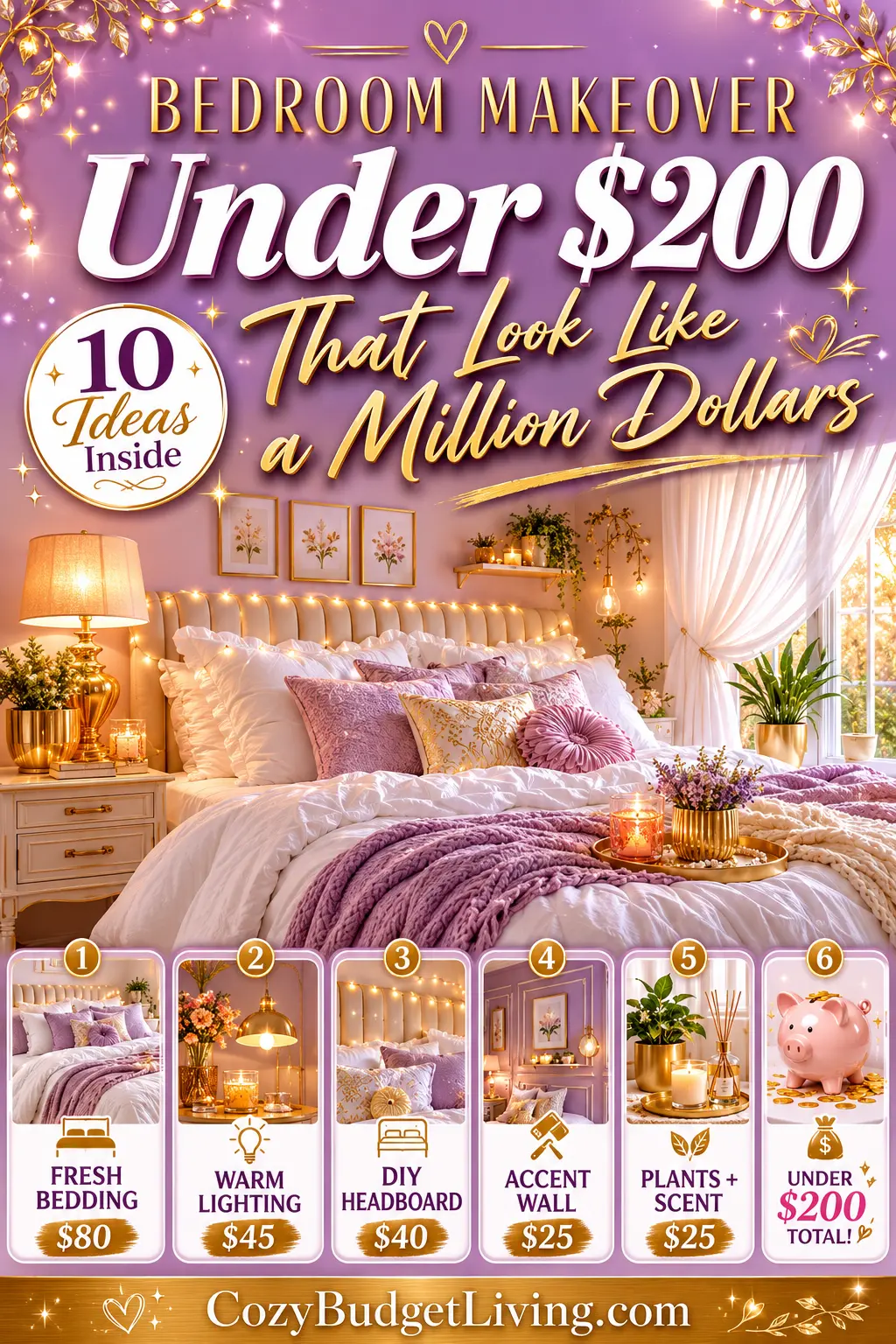 Bedroom Makeover Ideas Under $200