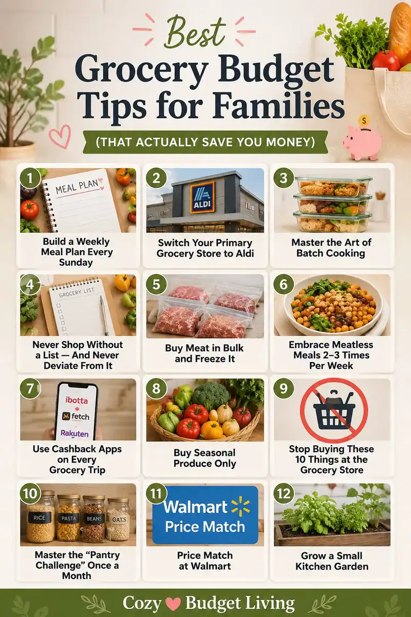 best grocery budget tips for families that actually save you money