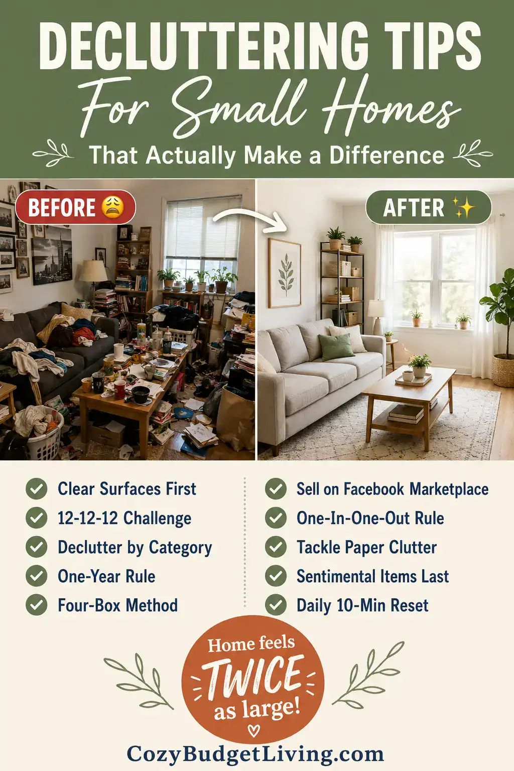 decluttering tips for small homes that actually make a difference - practical decluttering strategies for everyday Americans