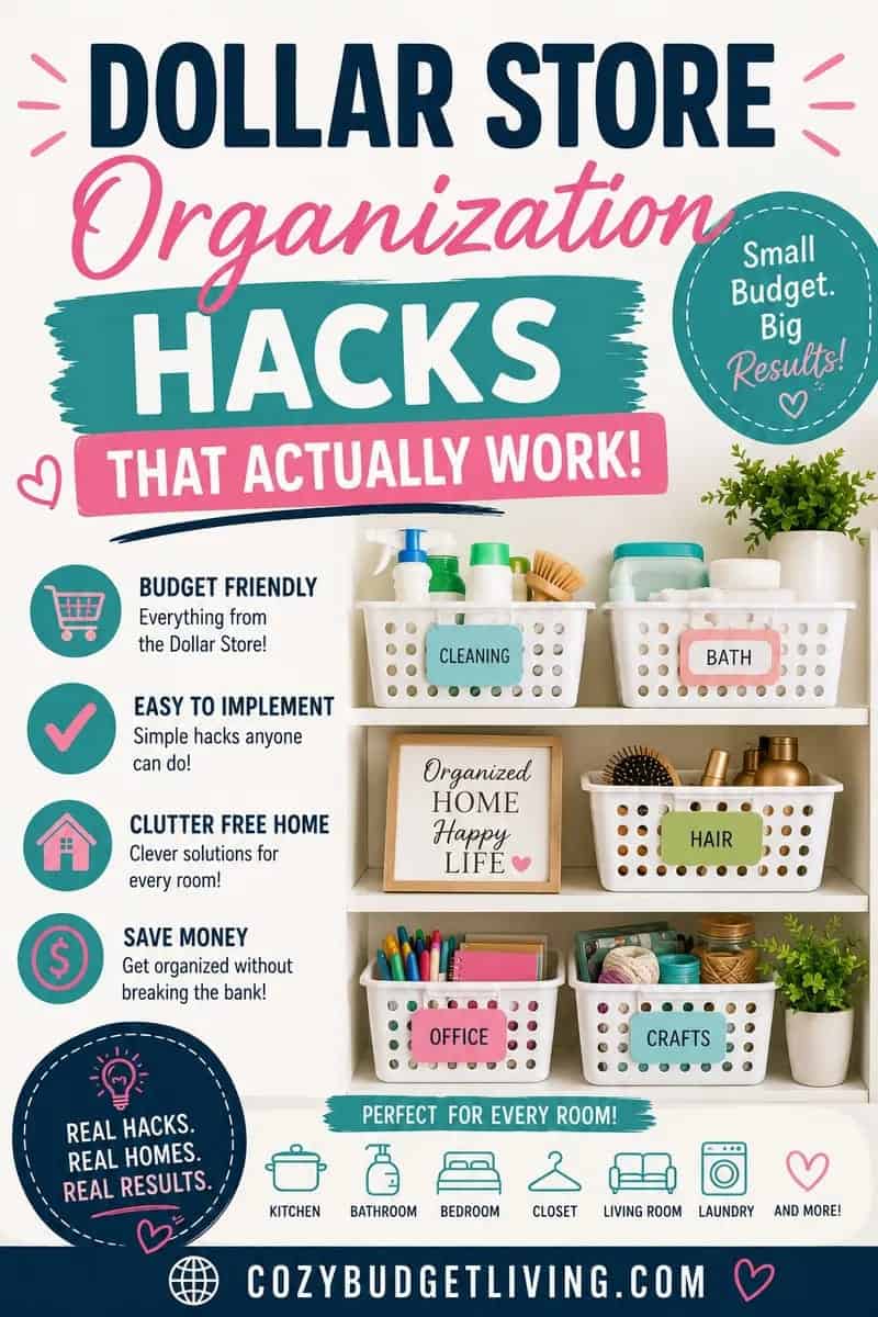 dollar store organization hacks