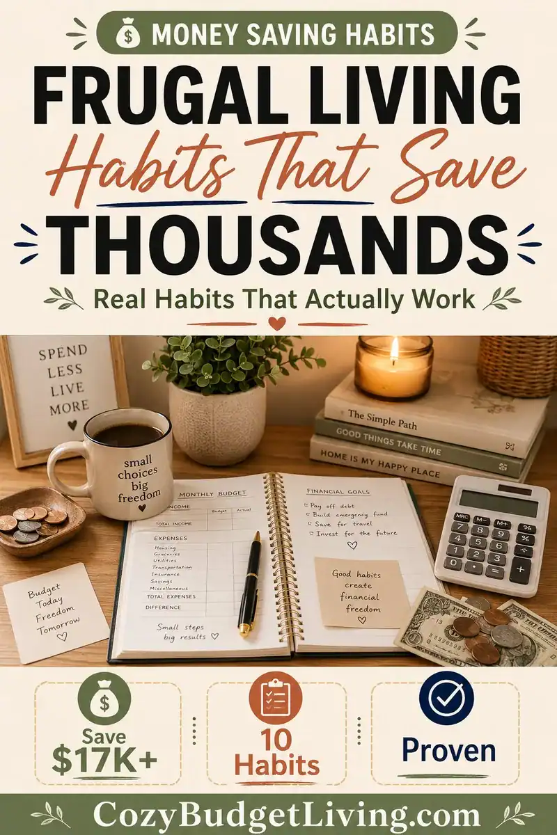 frugal living habits that save thousands - real money saving habits for everyday Americans